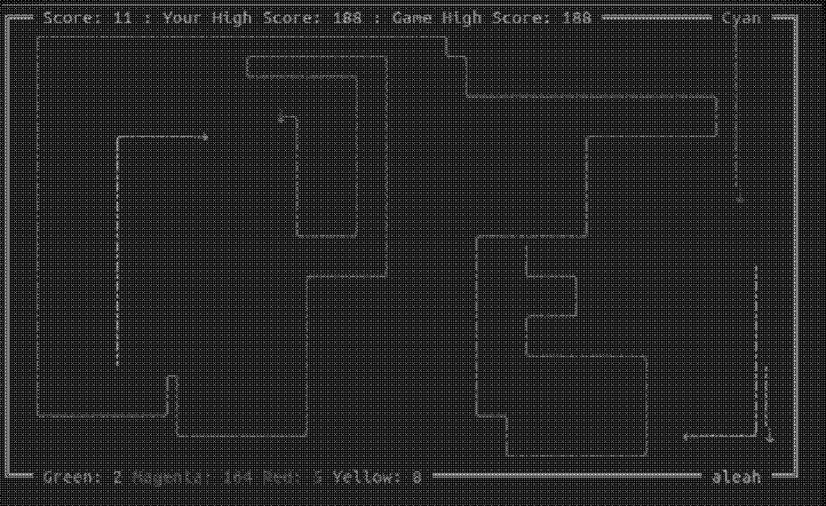 Screenshot of sshtron
